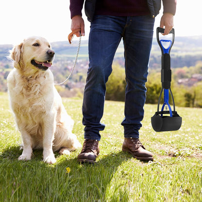 Pooper Scooper for Large Small Dogs, Folding Dog Poop Scooper, Durable Spring and Premium Materials，Easy to Use for Grass, Dirt, Gravel Pick up Shovel